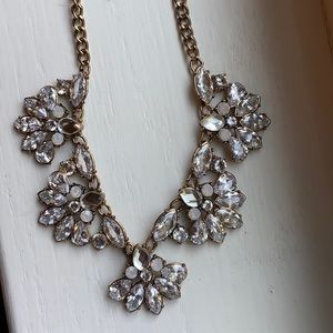 5/$22 gold and cz statement necklace